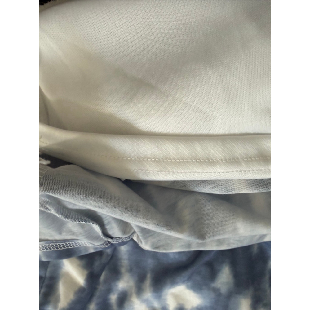 SHEIN Tie-Dye Sleeveless Dress L Blue White EUC - Picture 7 of 8